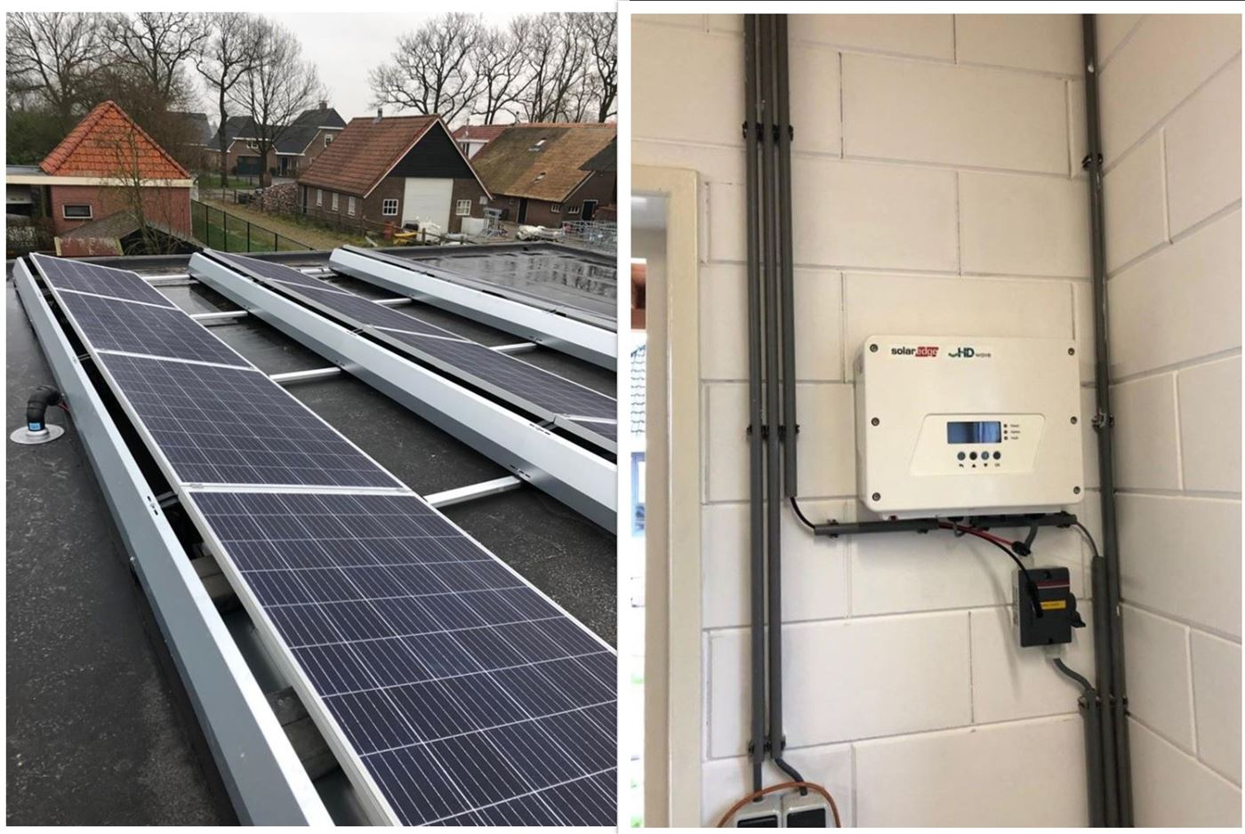 Zonnepanelen op nieuwbouw huis